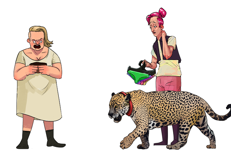 My girlfriend spent all my money on knickers and a pet jaguar (Nicaragua). Man, I had to argue with her (Managua) to take them back!